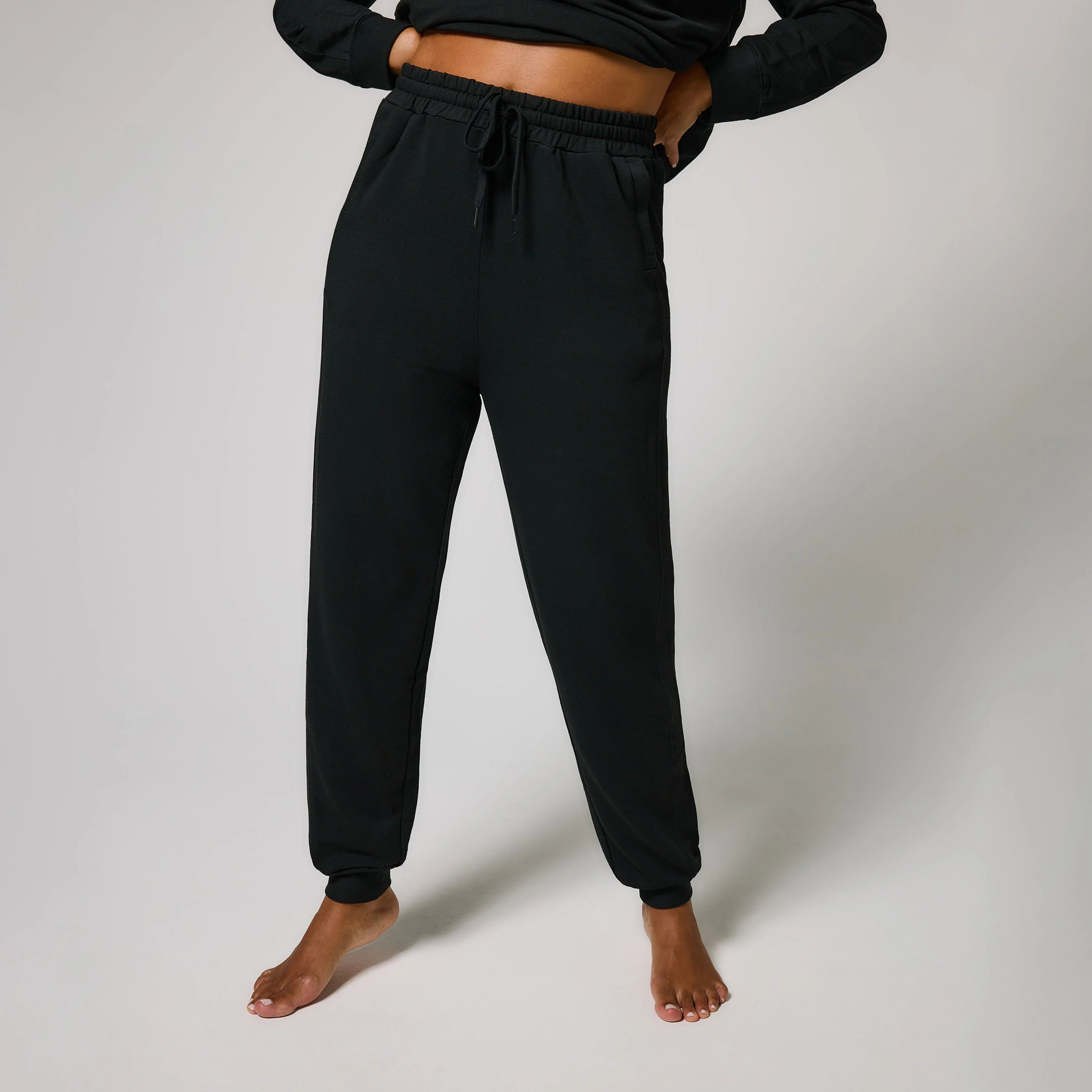Curve Luxe Lounge Jogger - Black - Image 5