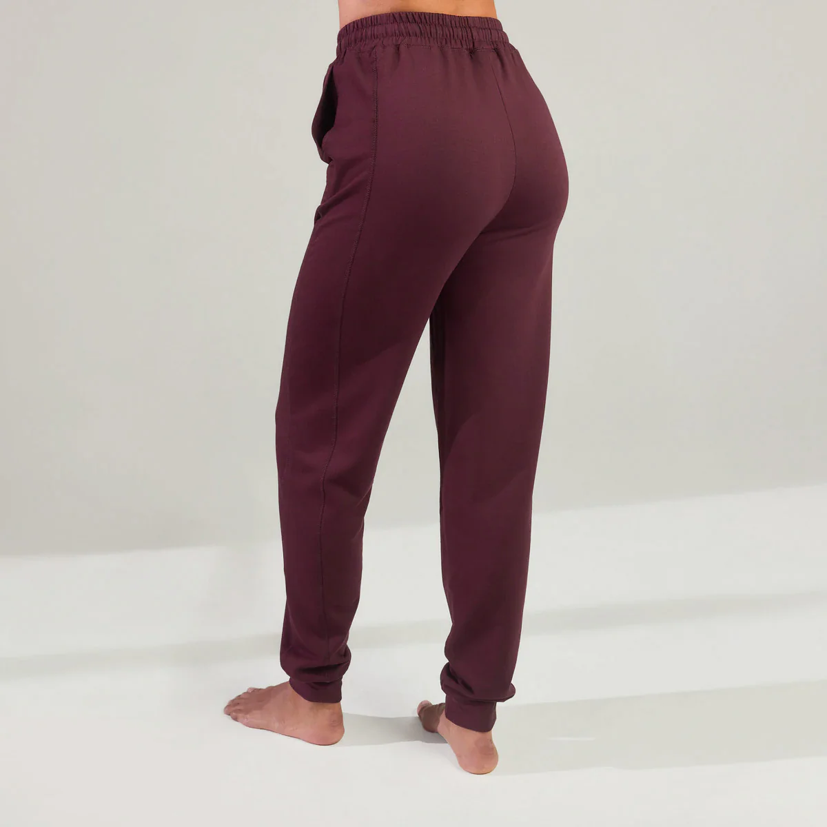Luxe Lounge Jogger - Dark Cherry - Image 3