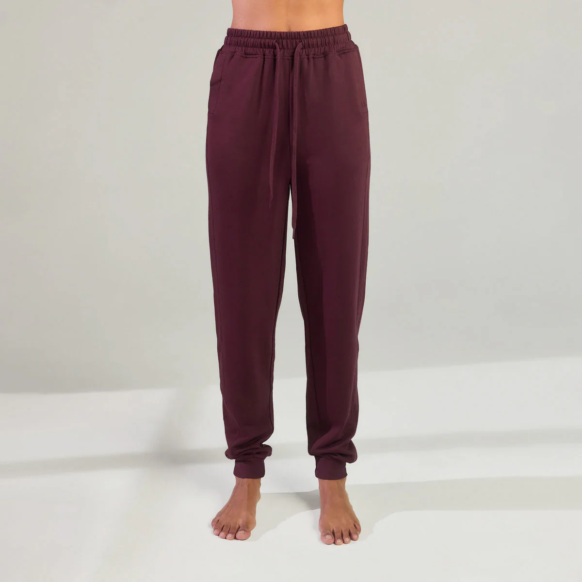 Luxe Lounge Jogger - Dark Cherry - Image 5