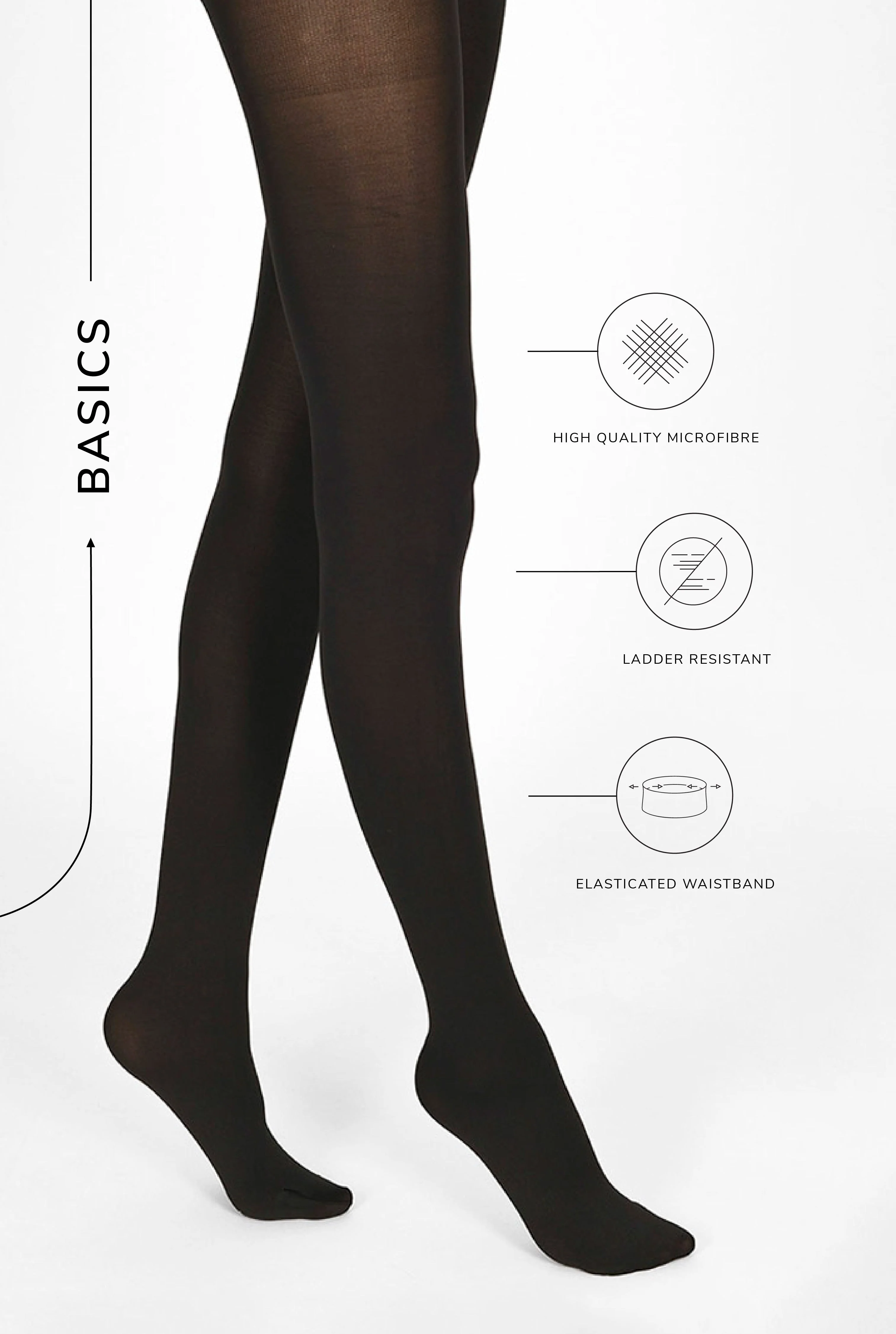 Curve Tights - Black - Image 3