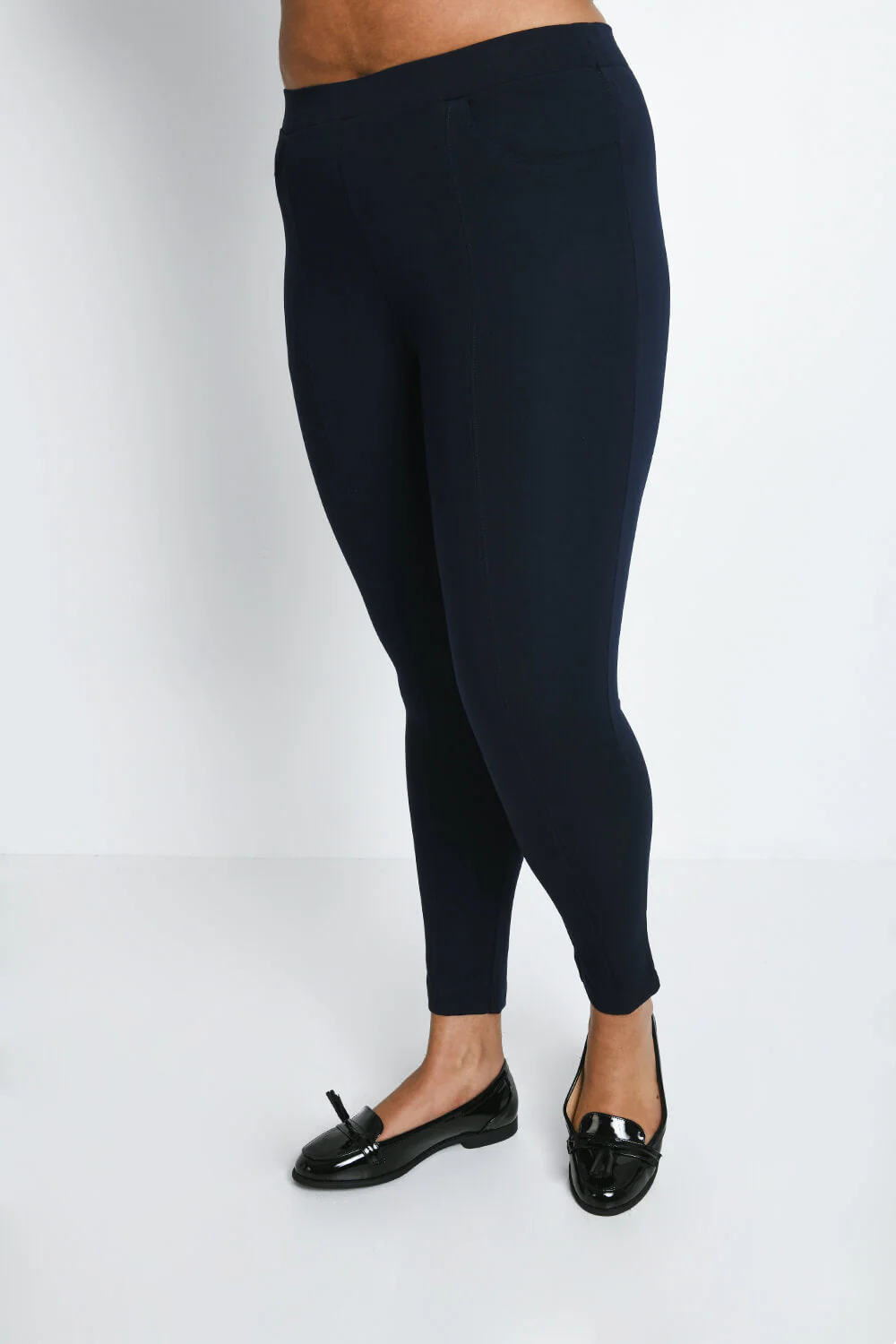 Curve Treggings - Navy - Image 2