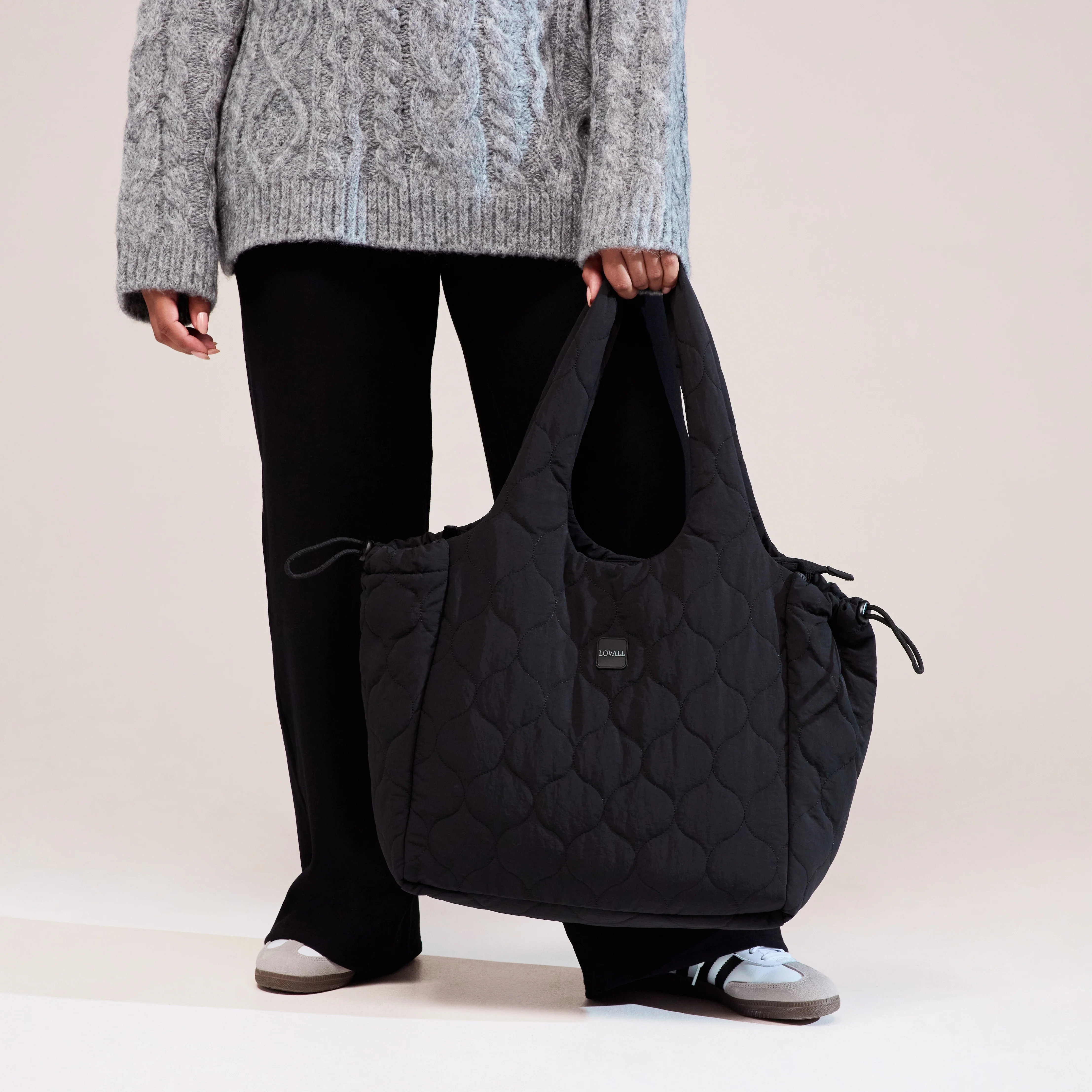 Quilted Bag - Black - Image 5