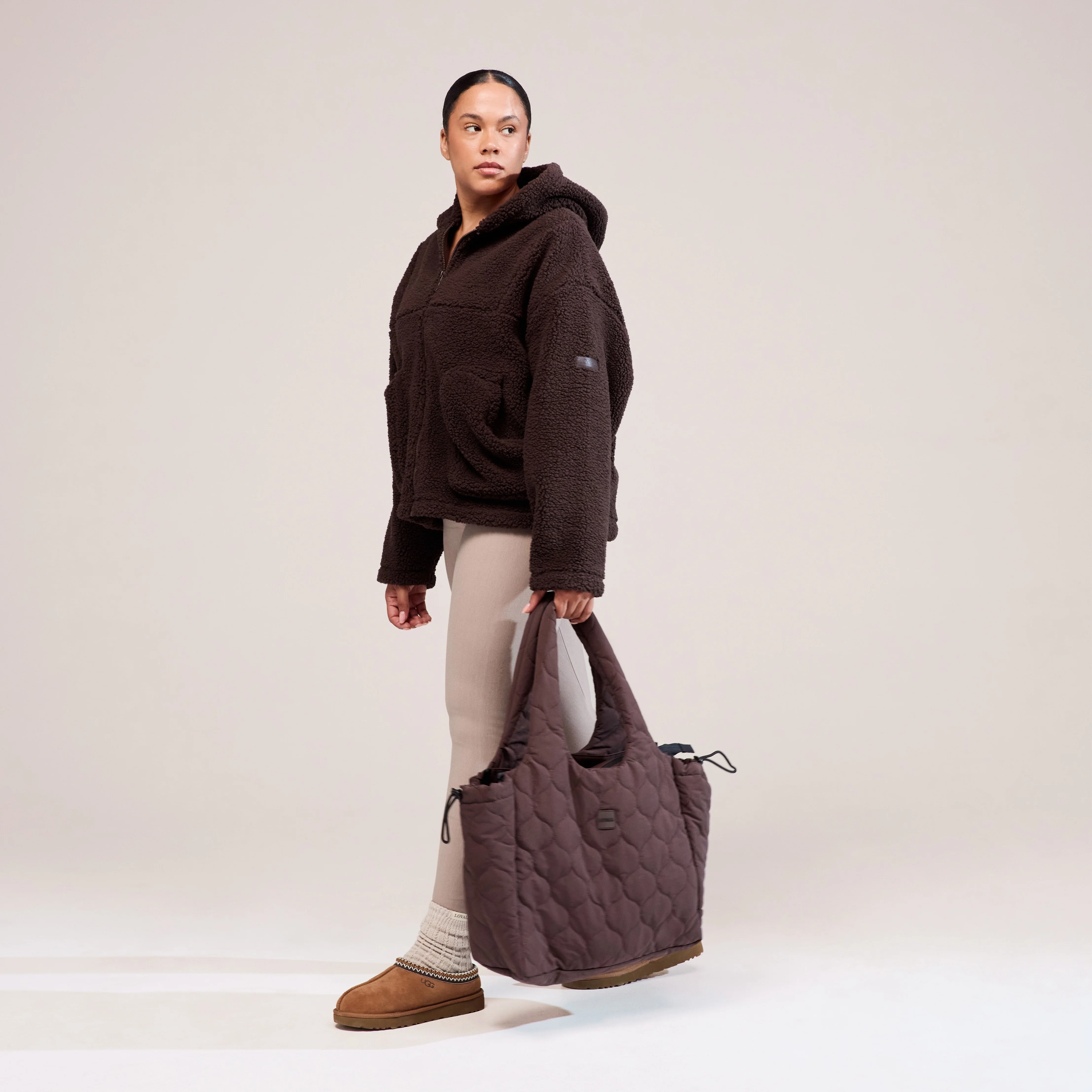 Quilted Bag - Espresso Brown - Image 6