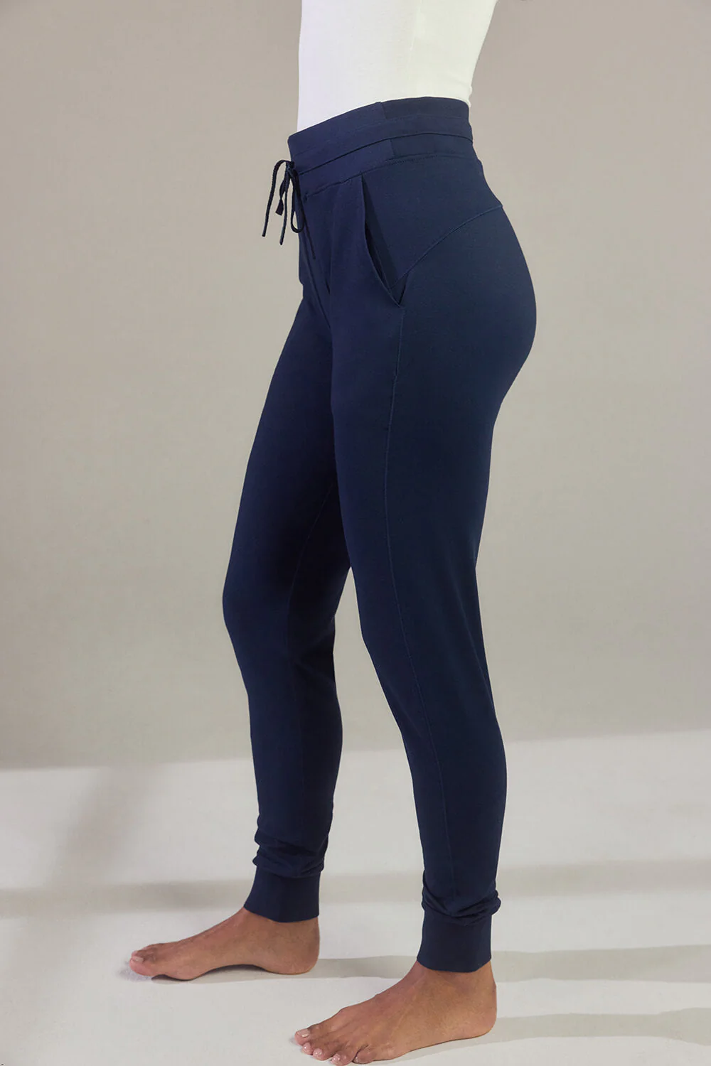 Recharge High Waisted Joggers - Navy Blue - Image 3