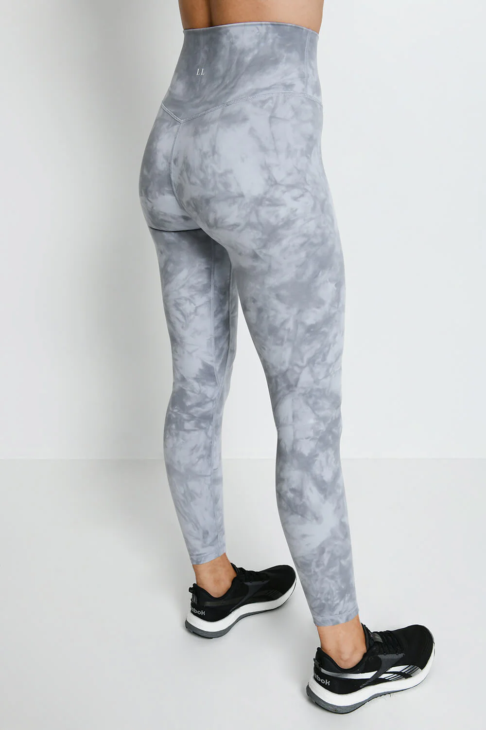 Revitalise 7/8 High Waisted Leggings - Sky Grey Tie Dye - Image 5