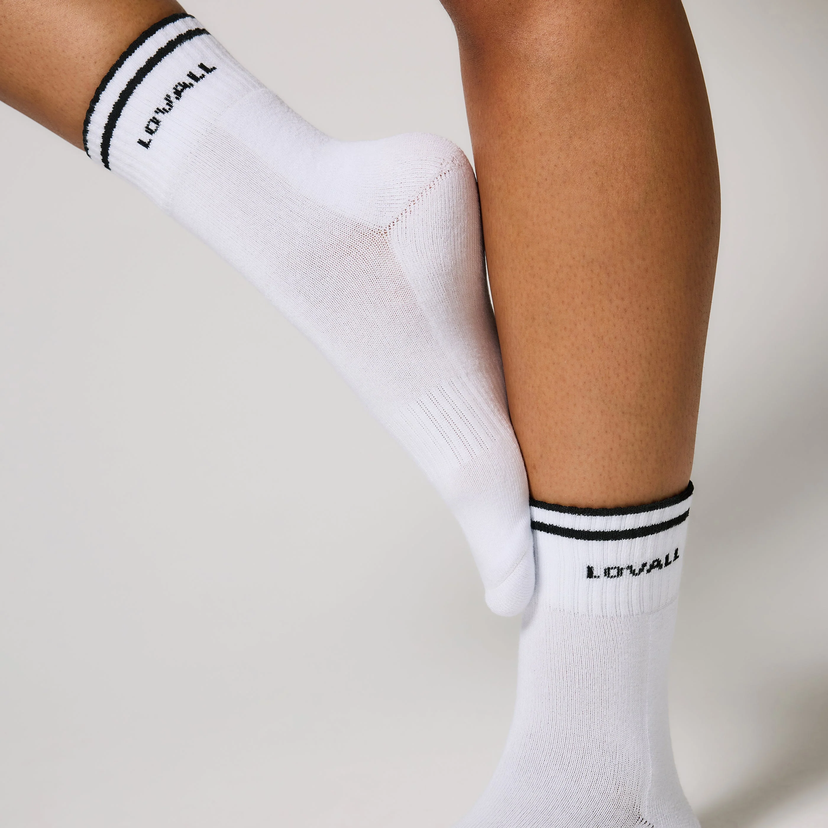 Ribbed Sports Socks - Black - Image 3