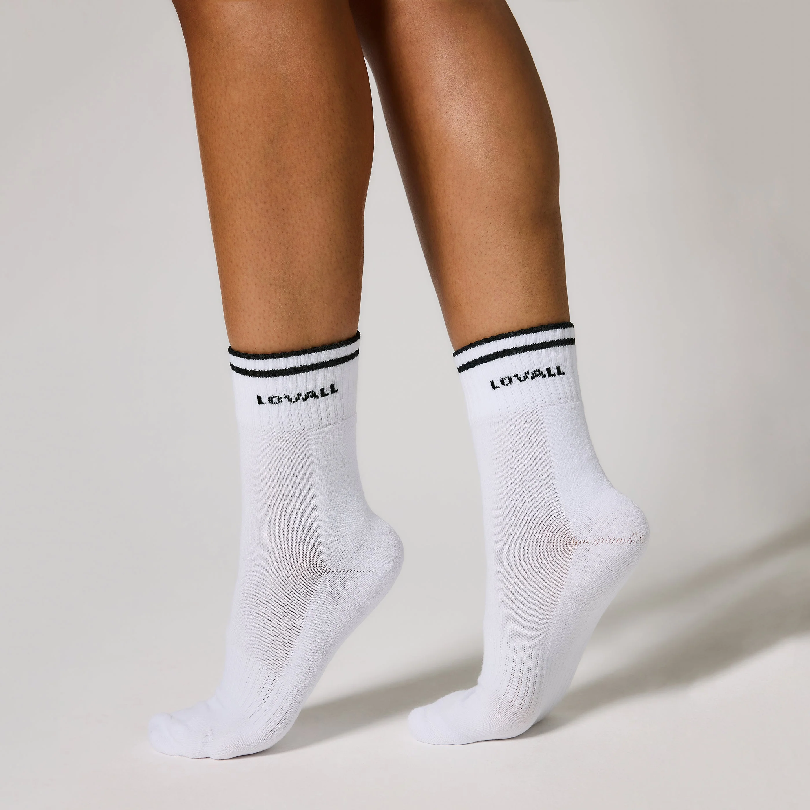 Ribbed Sports Socks - Black - Image 4