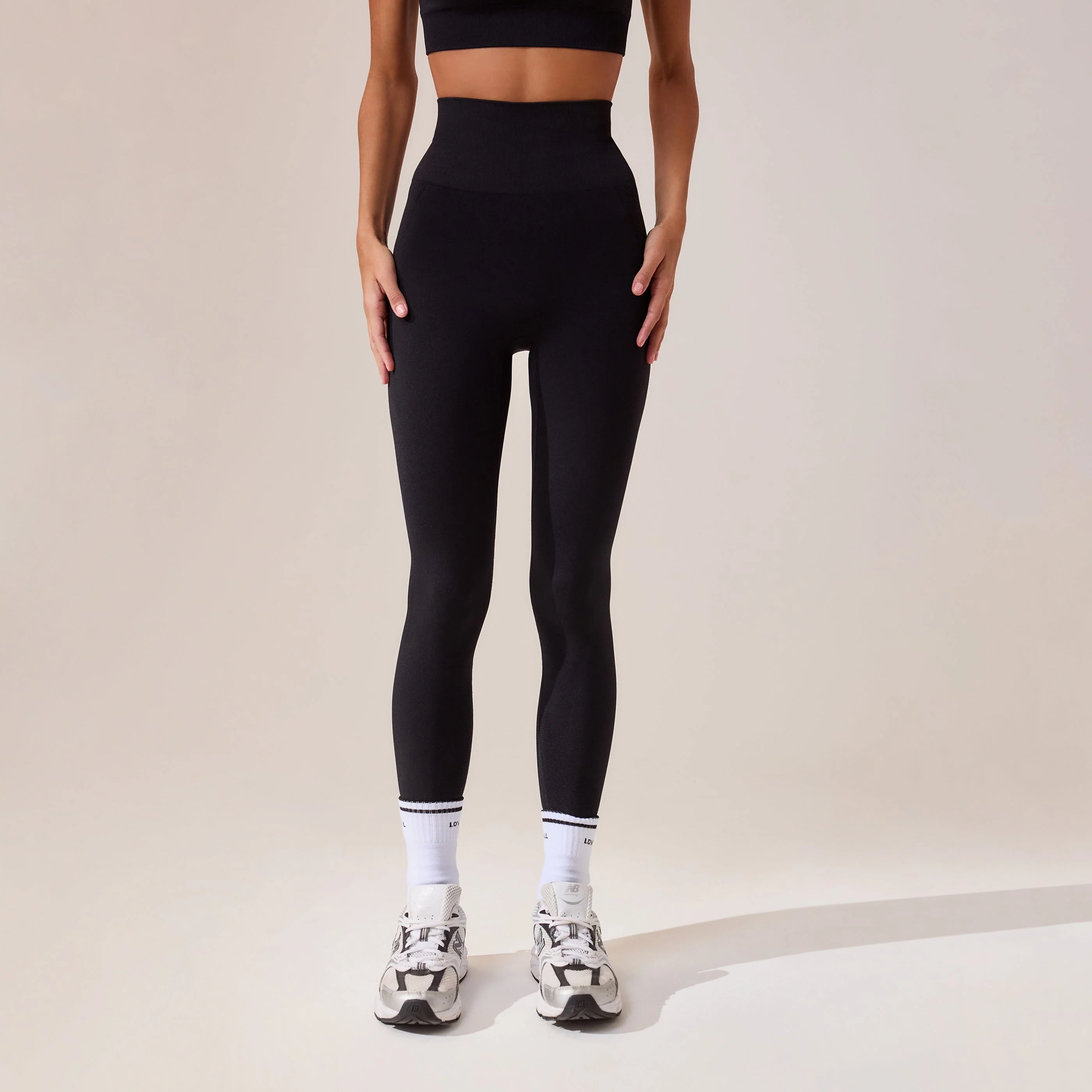 Sculpt Seamless Leggings - Black - Image 6
