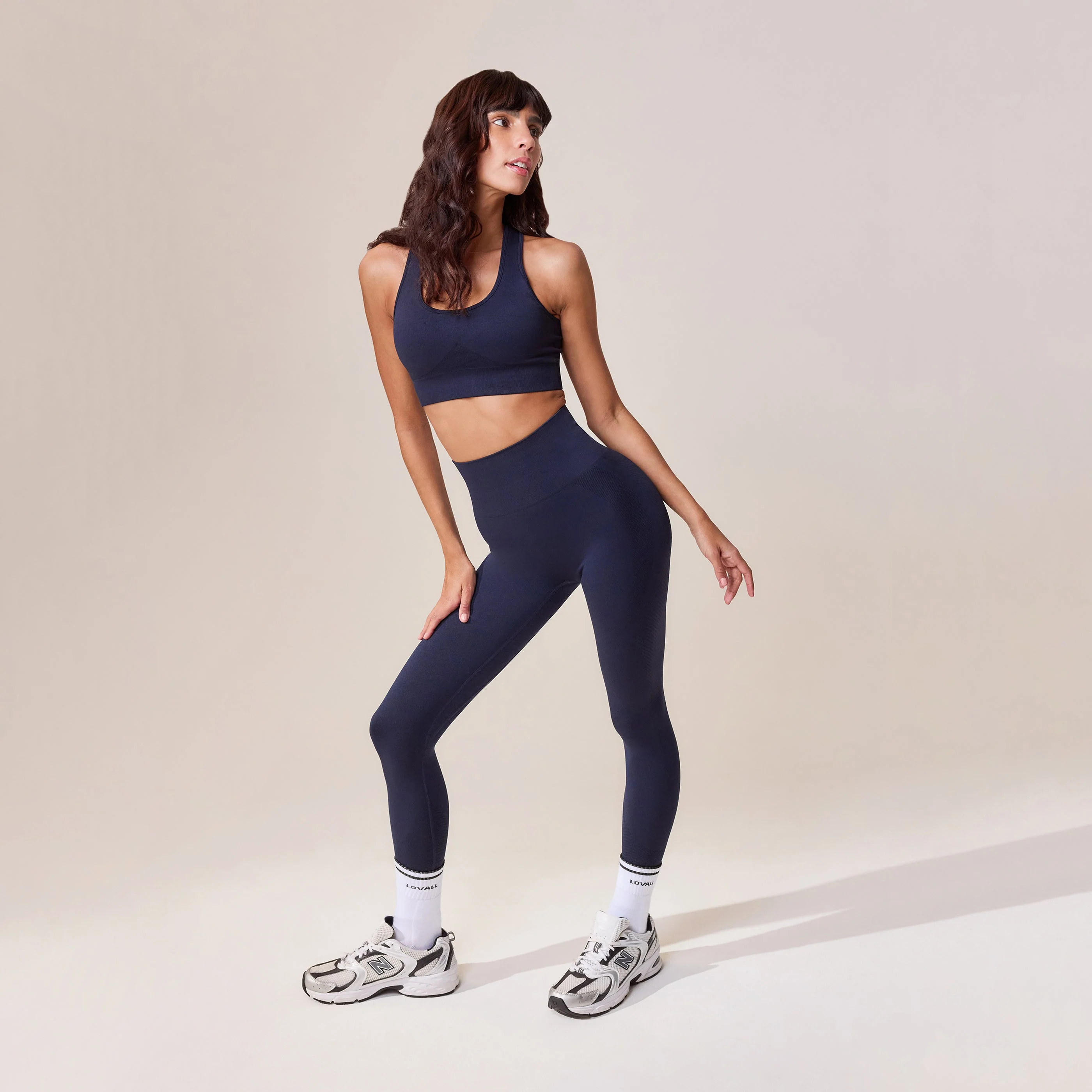 Sculpt Seamless Leggings - Deep Navy - Image 2