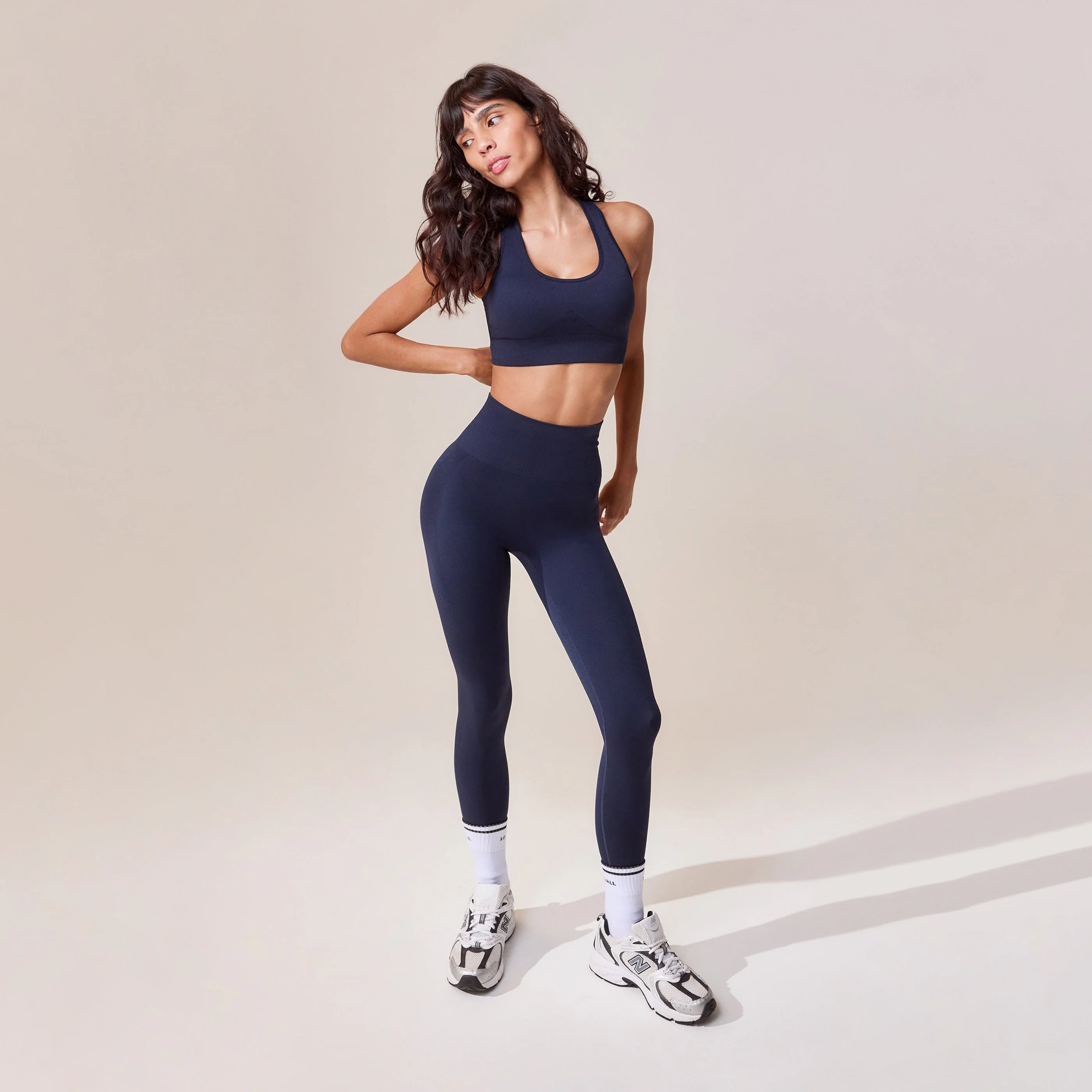 Sculpt Seamless Sports Bra - Deep Navy - Image 5