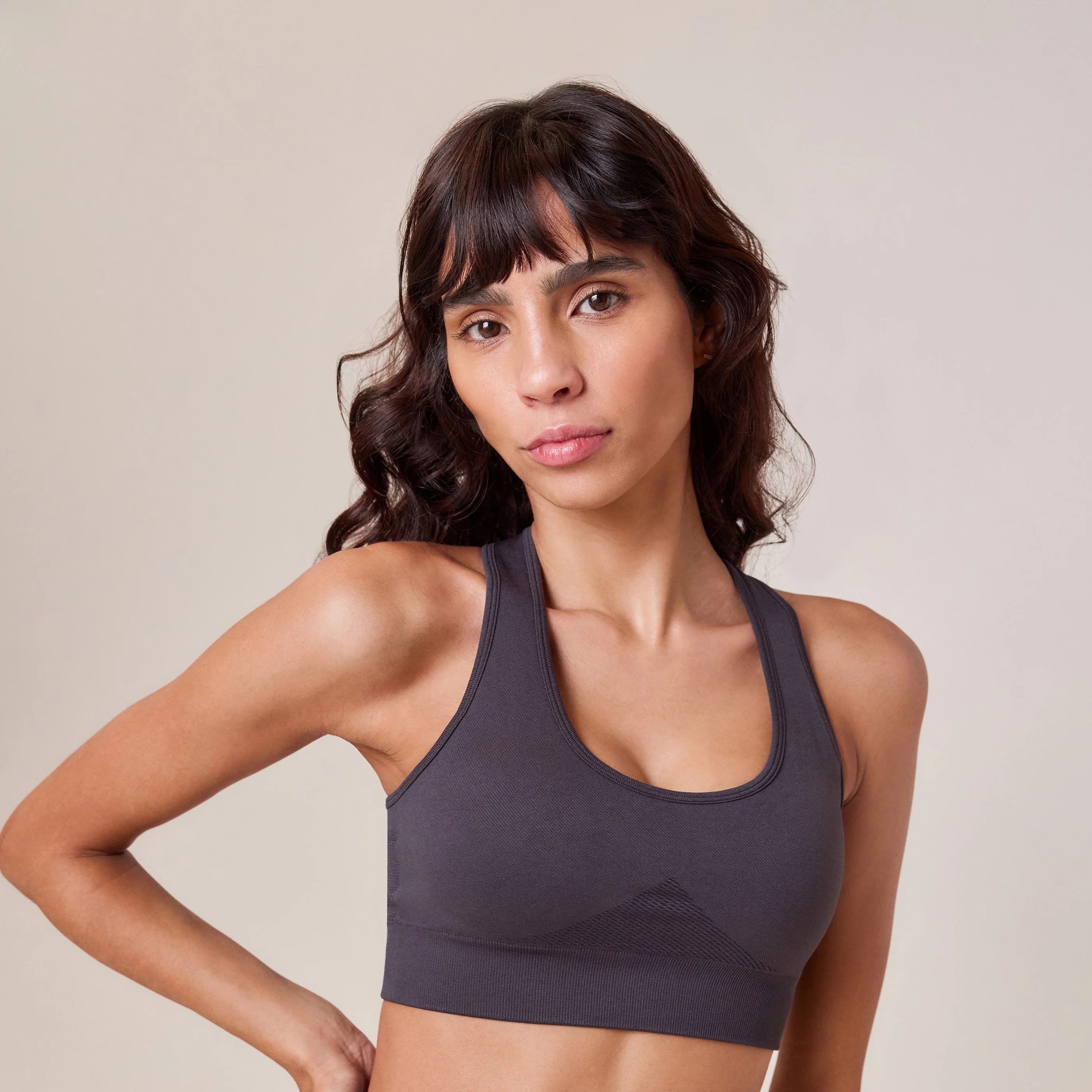 Sculpt Seamless Sports Bra - Shadow - Image 2