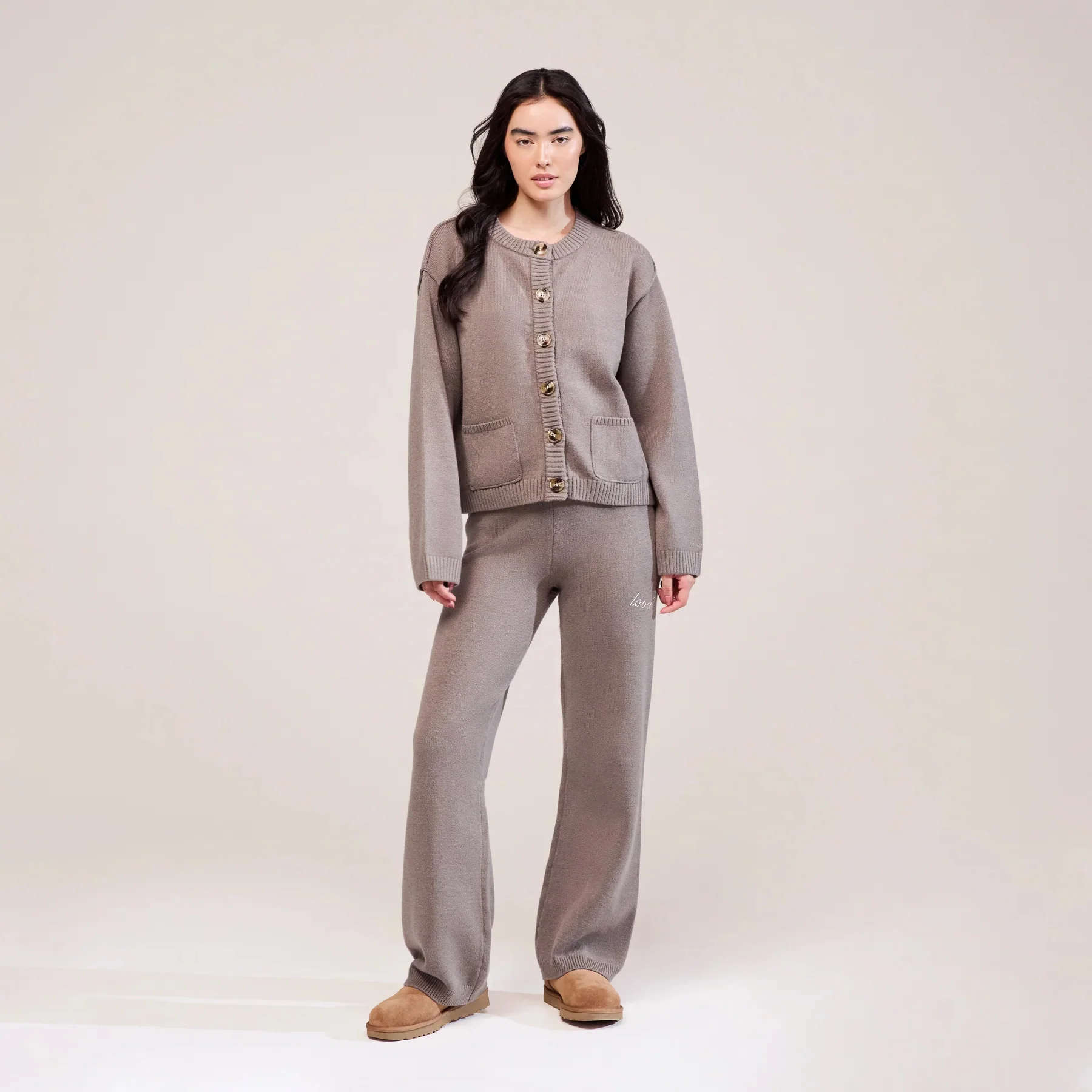 Soft Knit Cardigan - Mocha - Image 6