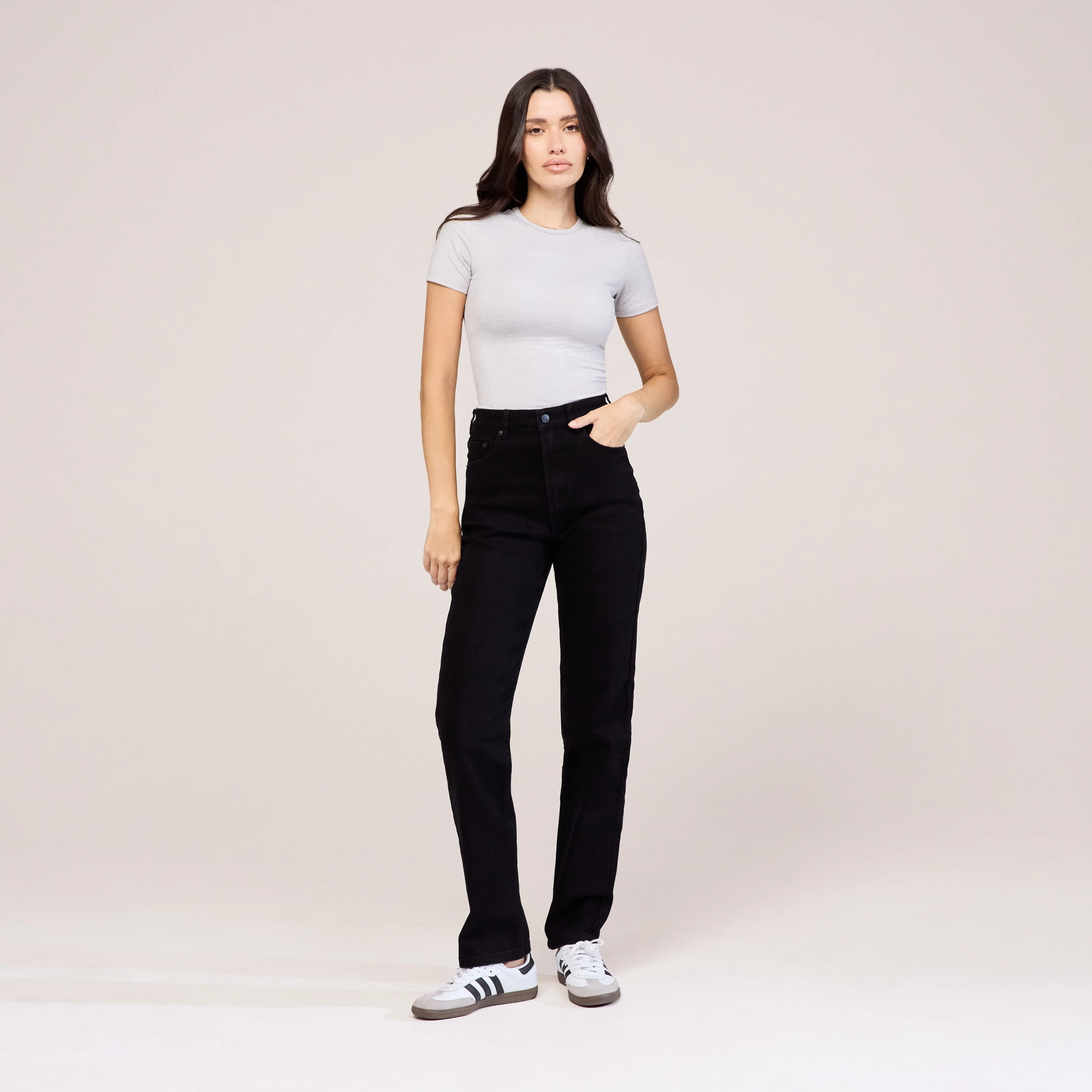 Straight Jeans - Black