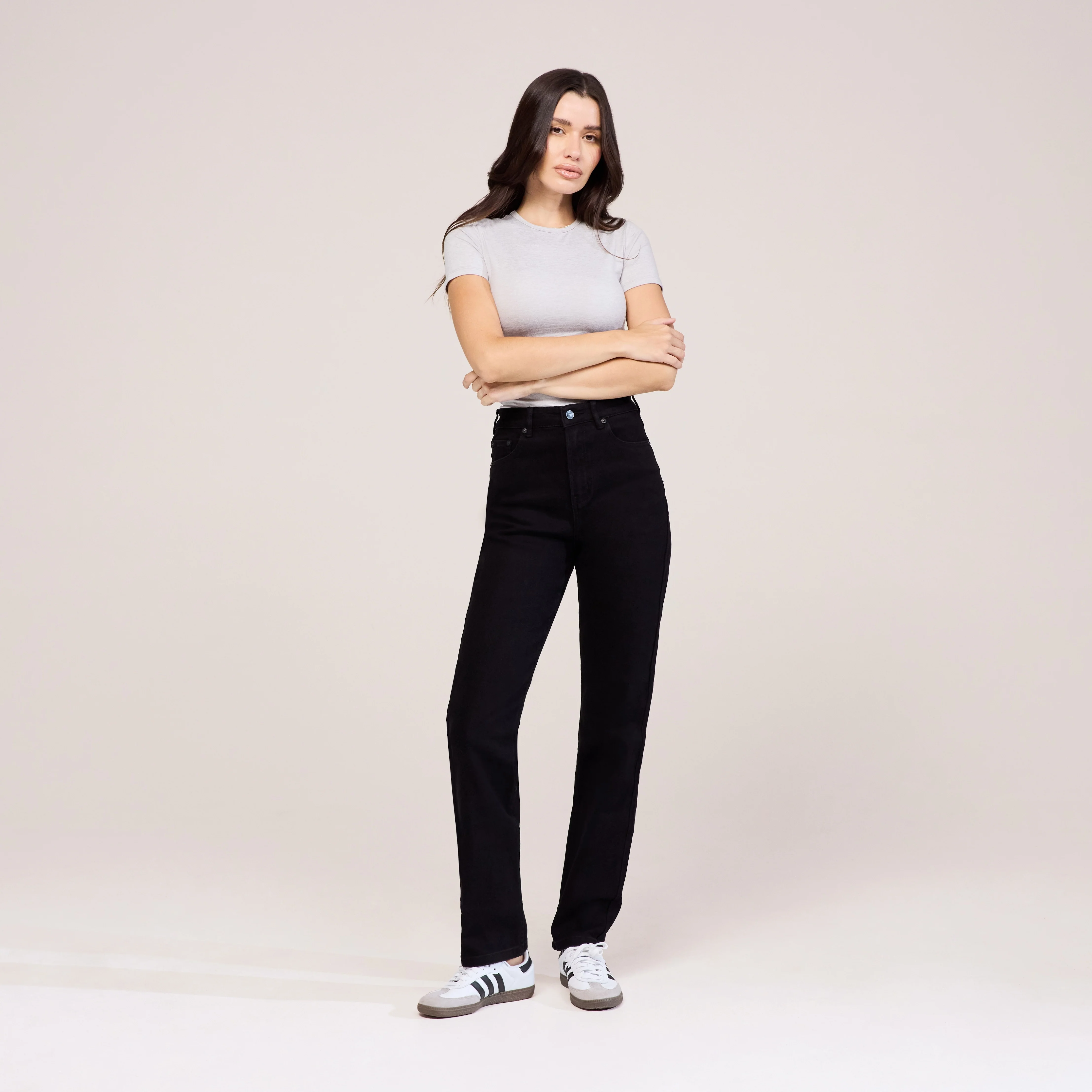 Straight Jeans - Black - Image 2