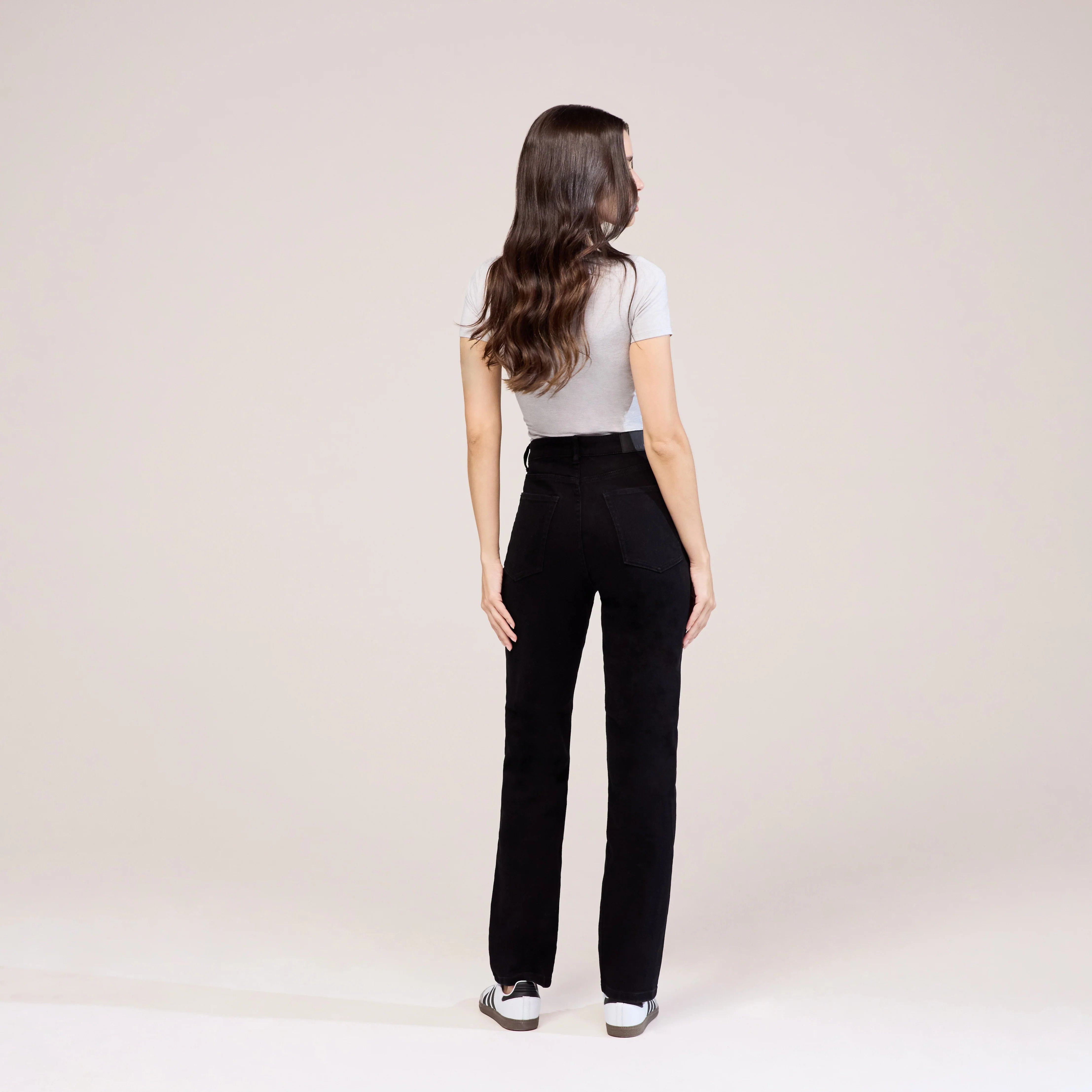 Straight Jeans - Black - Image 3
