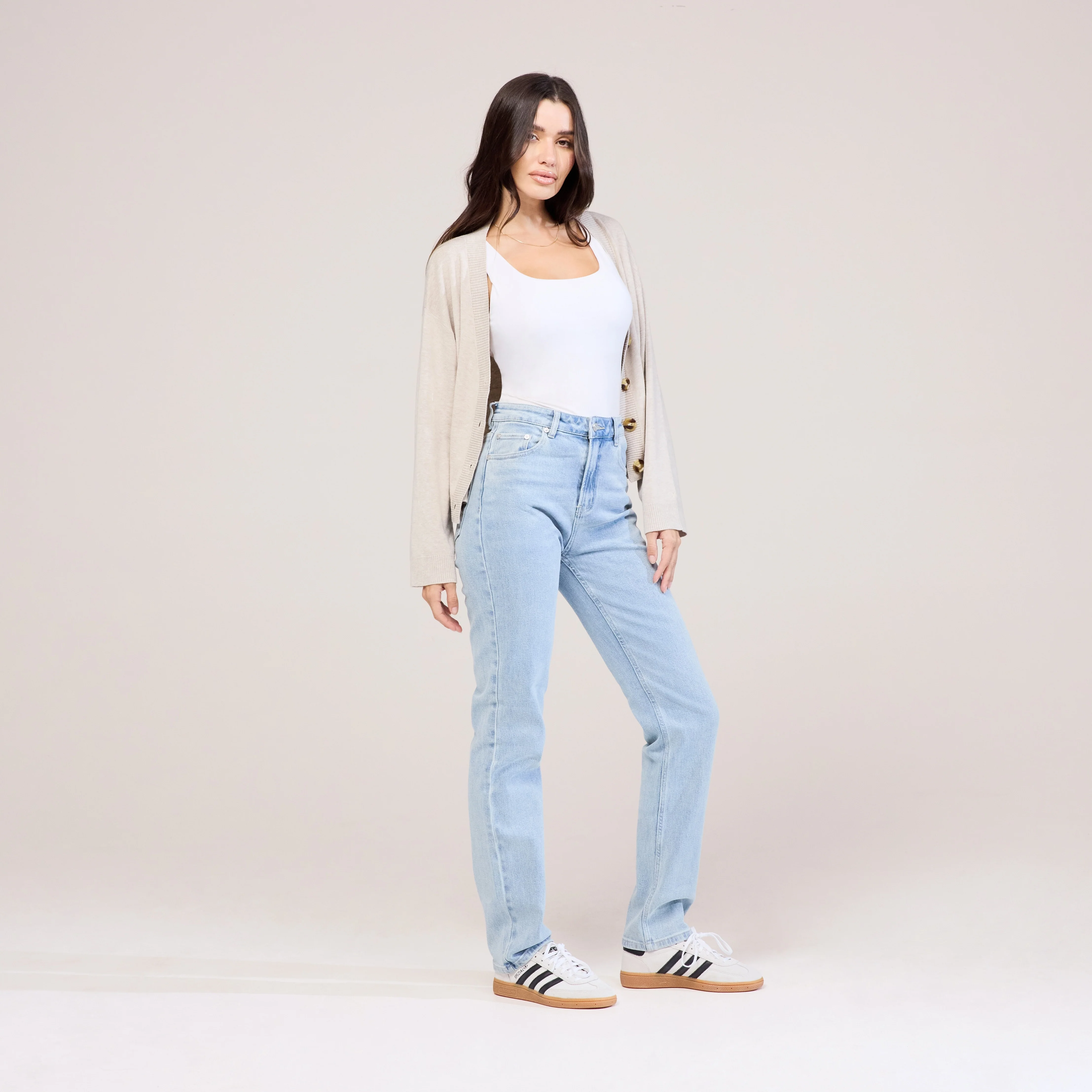 Straight Jeans - Light Bleach - Image 2