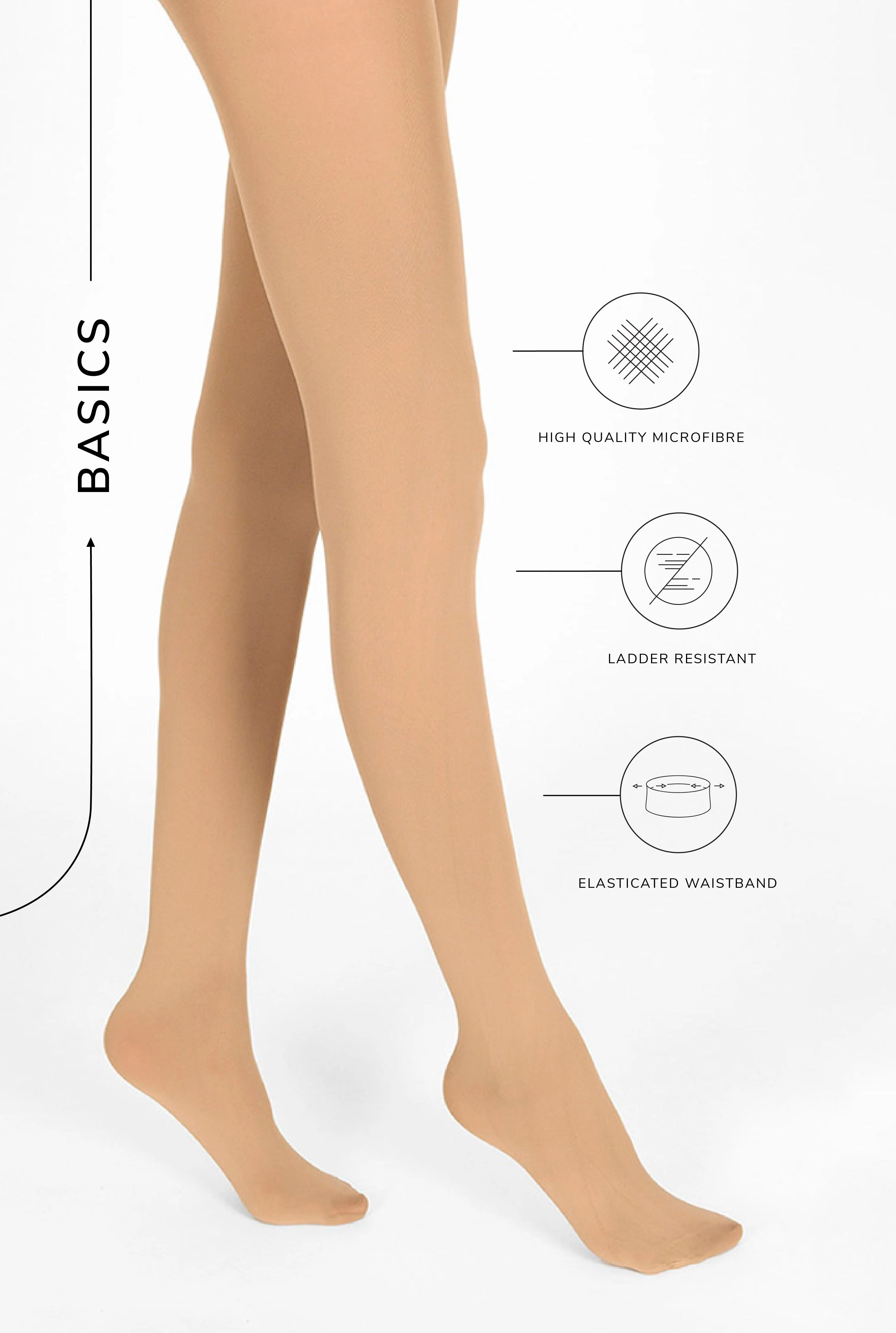 Tights - Beige - Image 3