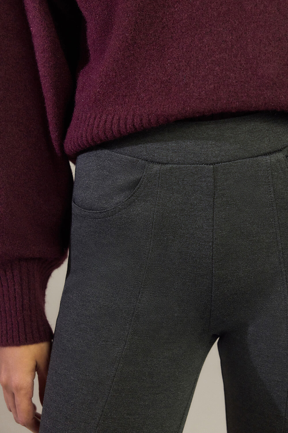 Treggings - Grey Marl - Image 4
