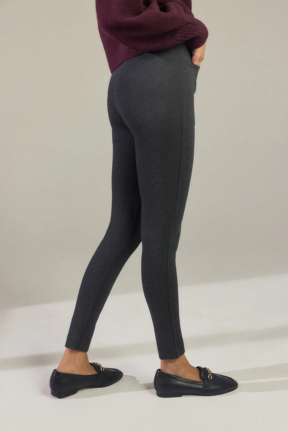 Treggings - Grey Marl - Image 6