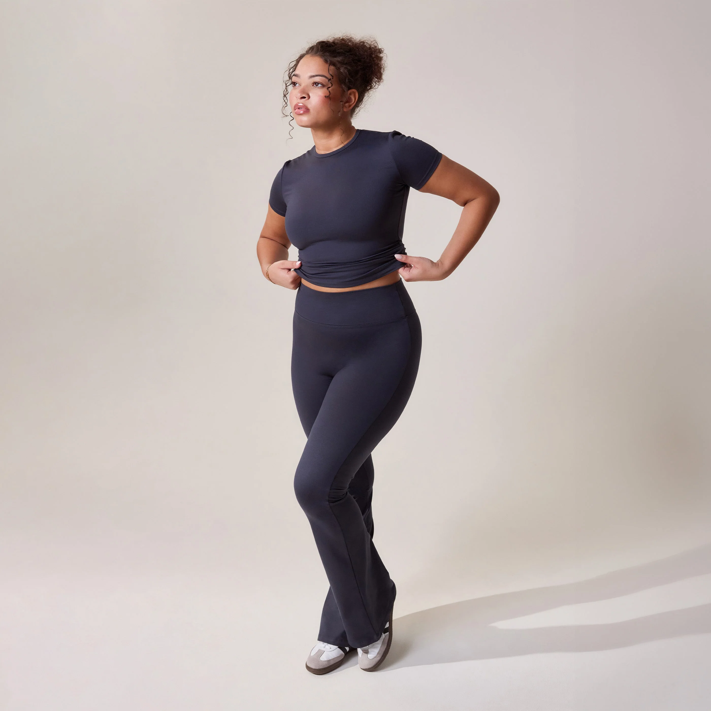 Ultimate Everyday Flare Leggings - Vintage Navy - Image 6