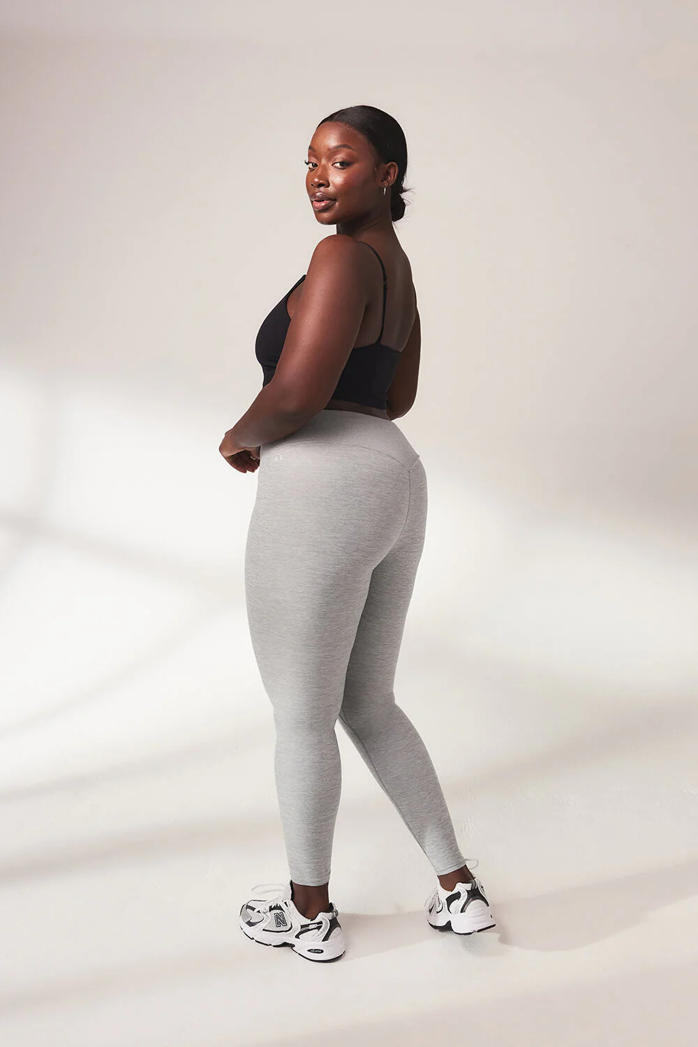 Ultimate Soft-Touch High Waisted Leggings - Light Grey Marl - Image 2