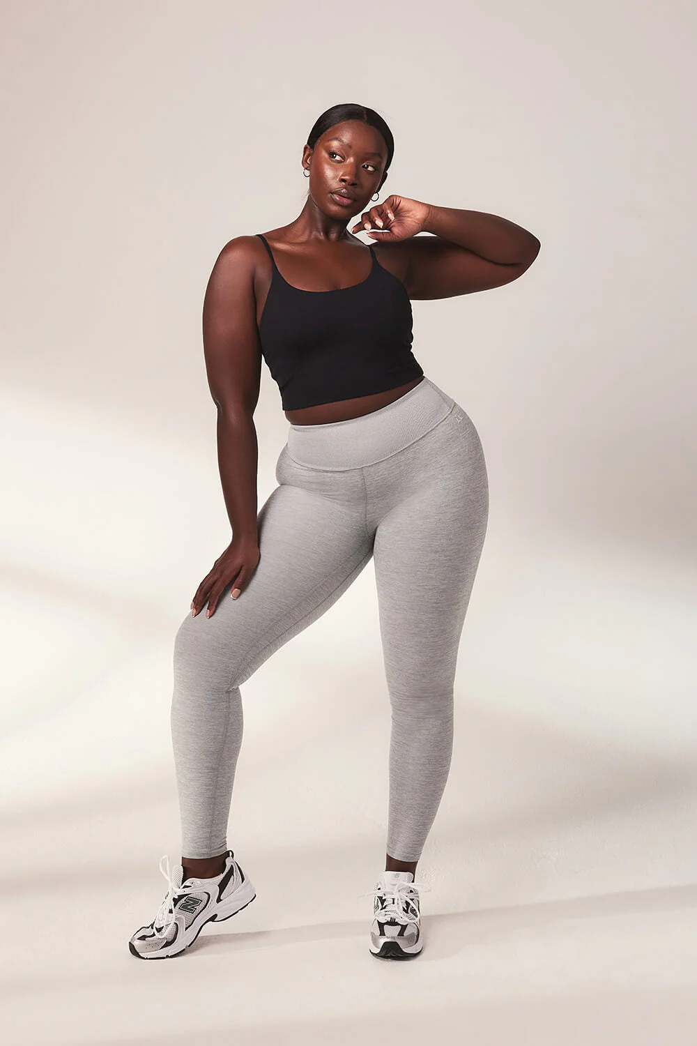 Ultimate Soft-Touch High Waisted Leggings - Light Grey Marl - Image 4
