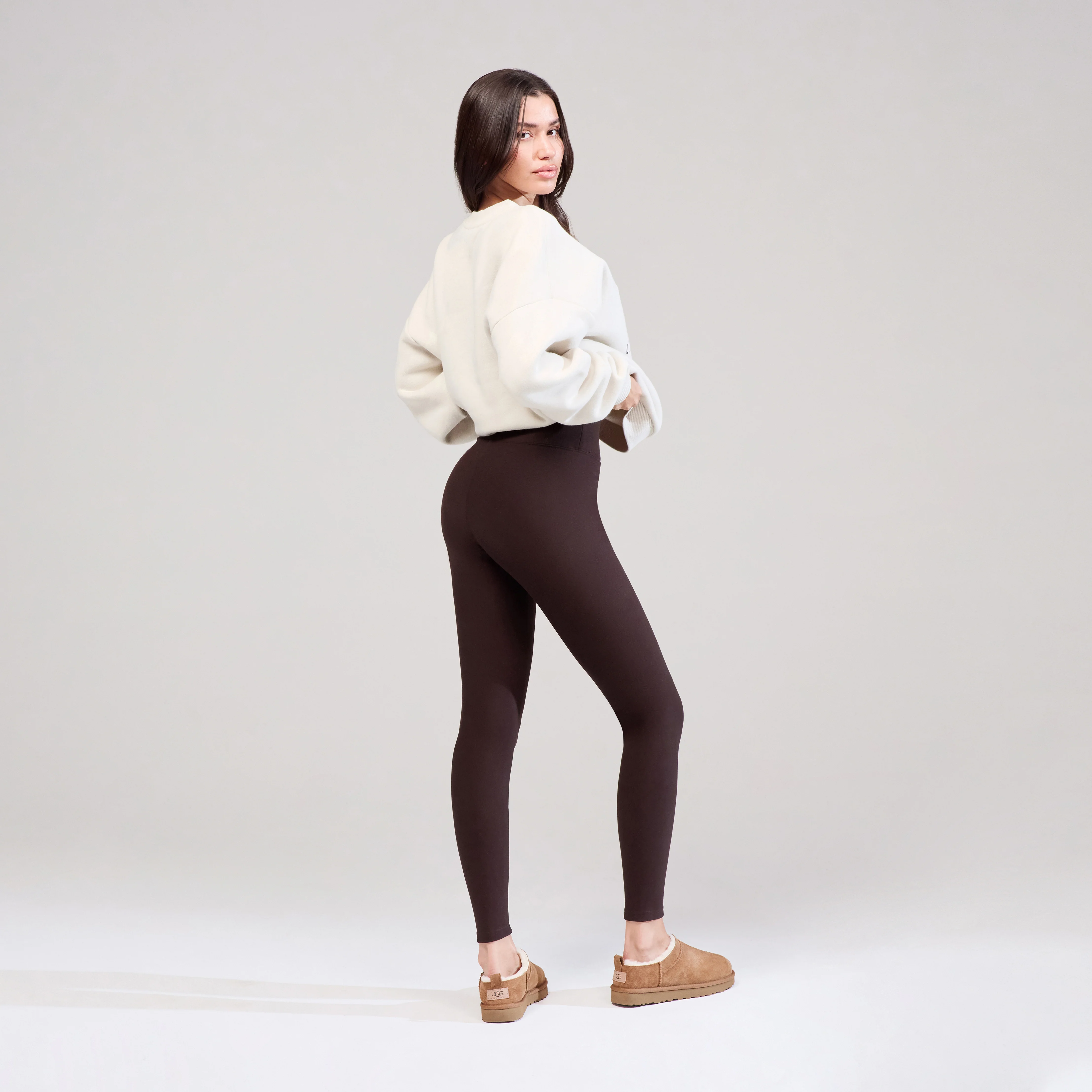 Heavyweight Oversized Sweatshirt Varsity - Ecru - Image 3