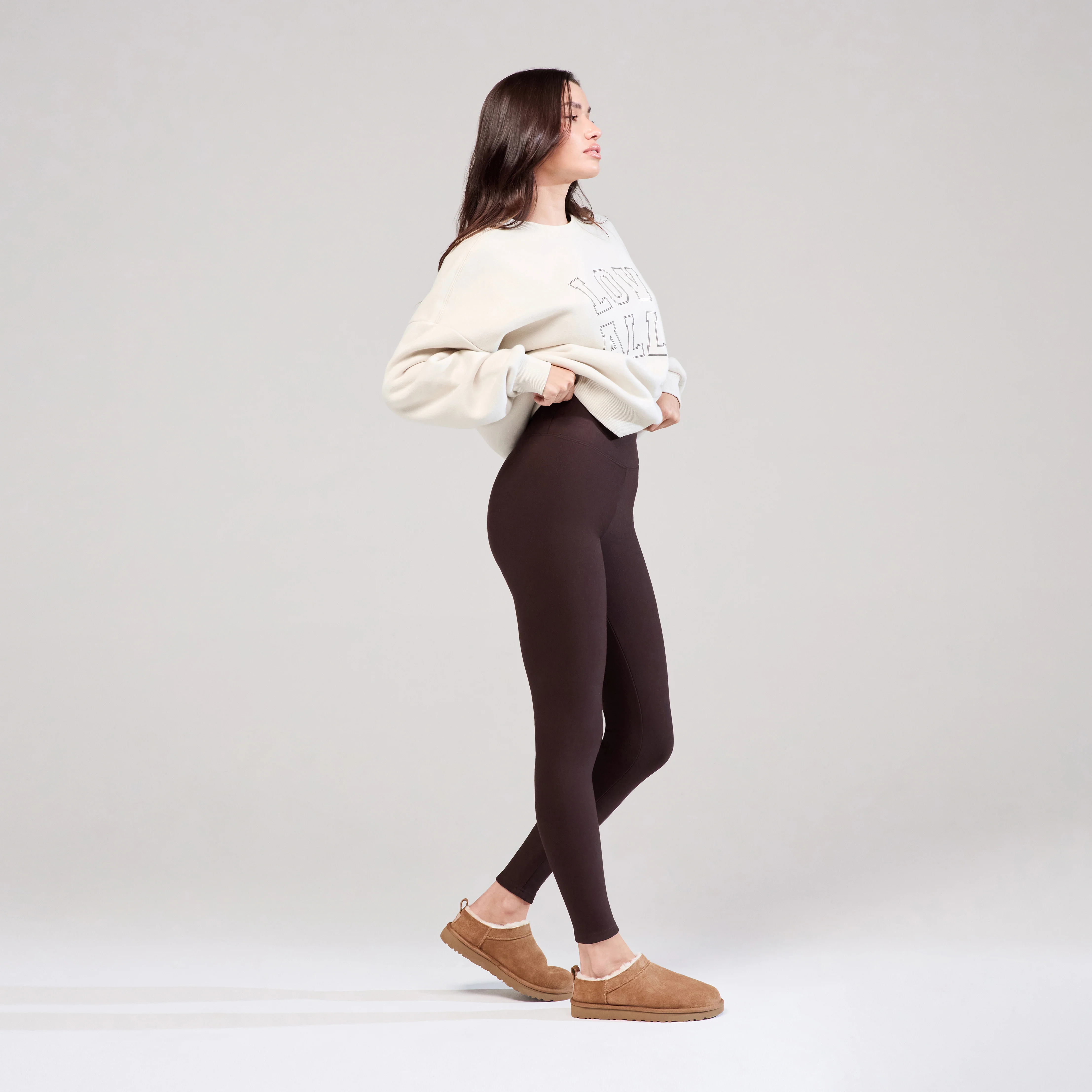 Heavyweight Oversized Sweatshirt Varsity - Ecru - Image 6