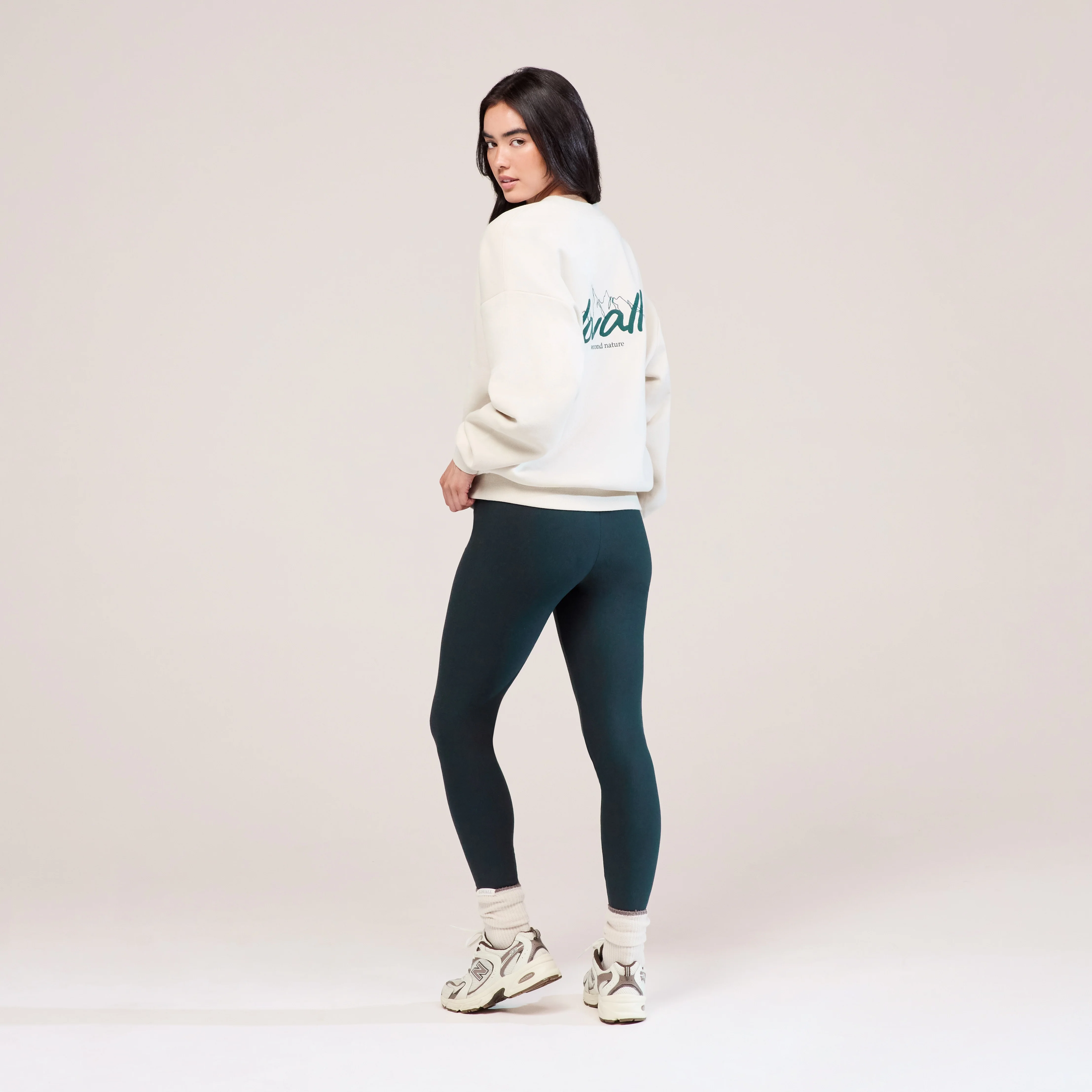 Winter Everyday High Waisted Leggings - Pine - Image 2