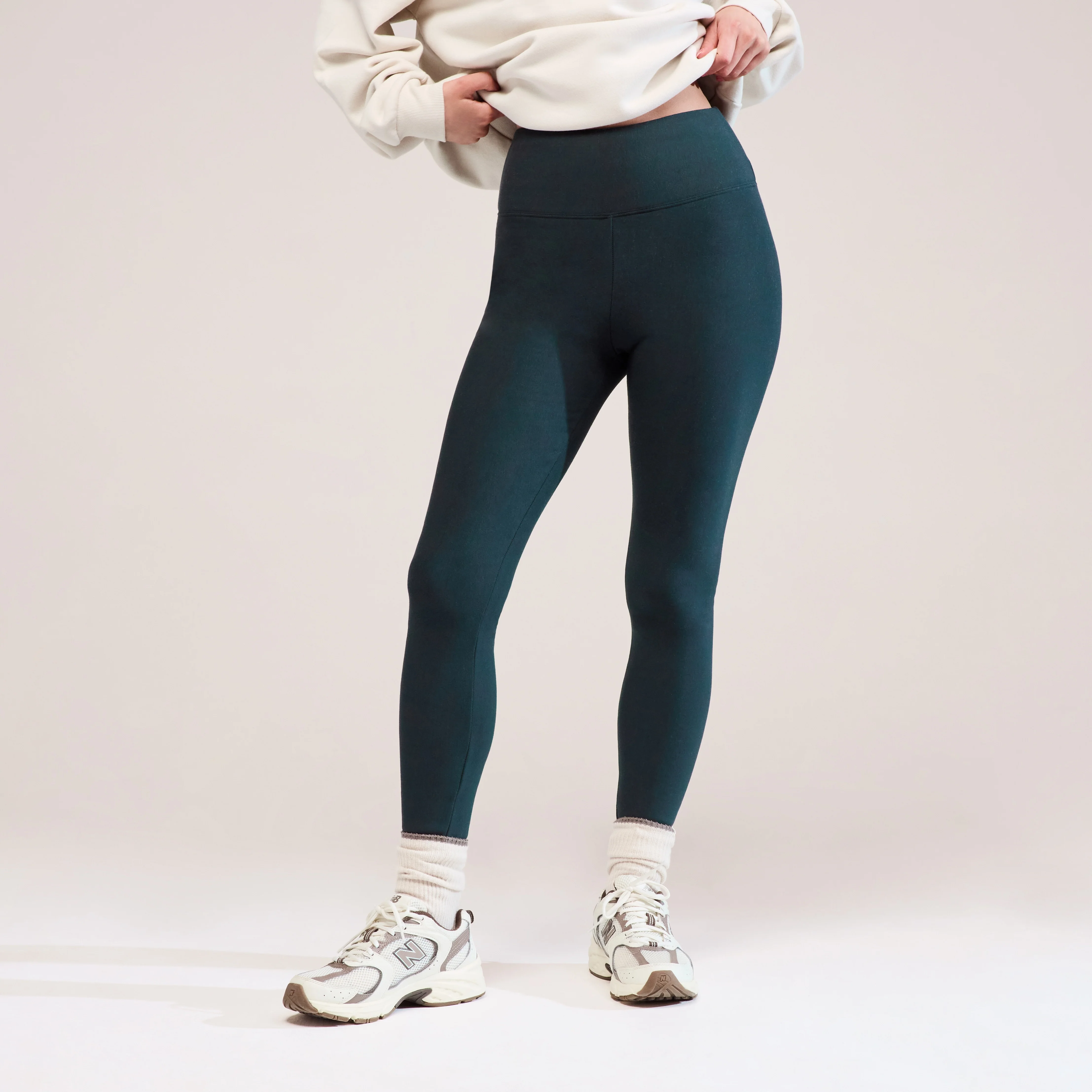 Winter Everyday High Waisted Leggings - Pine - Image 3