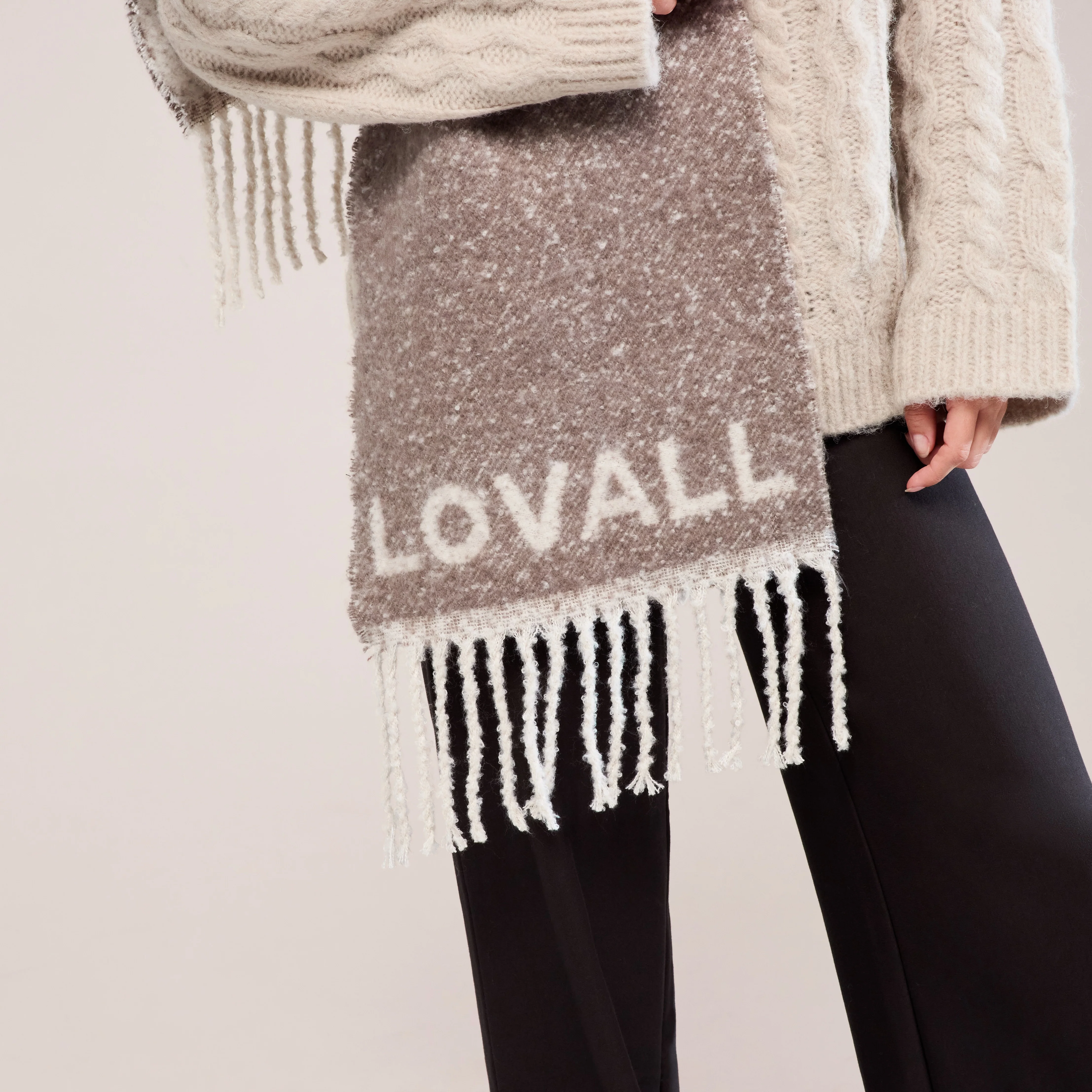 Woven Scarf - Mocha - Image 3